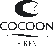 Cocoon Fires logo - hangende design bio ethanol haarden
