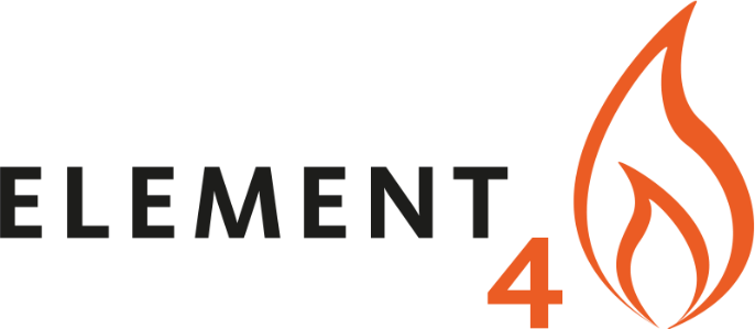 Element4 logo - strakke elektrische designhaarden