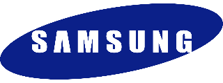 Samsung logo - televisies die in een cinewall worden ingebouwd